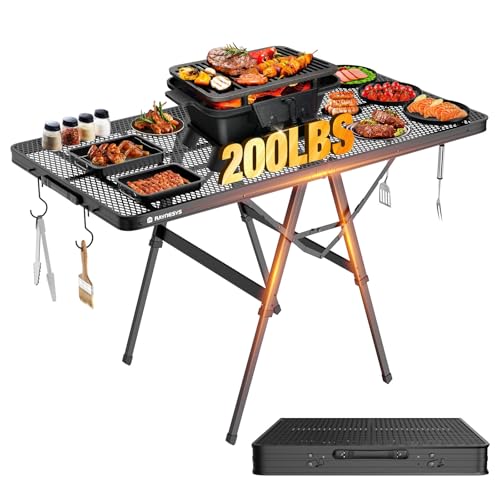 Raynesys Portable Folding Grill Table for Ourdoor, Camping, Picnic, BBQ by Raynesys - Used condition - CA$78.04