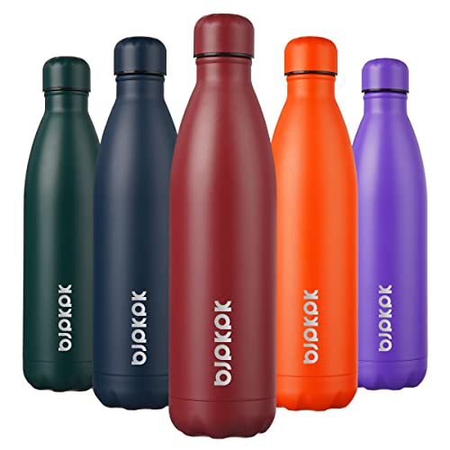 Image of BJPKPK 25 oz Insulated Water Bottle, Stainless Steel Flask, Leak Proof