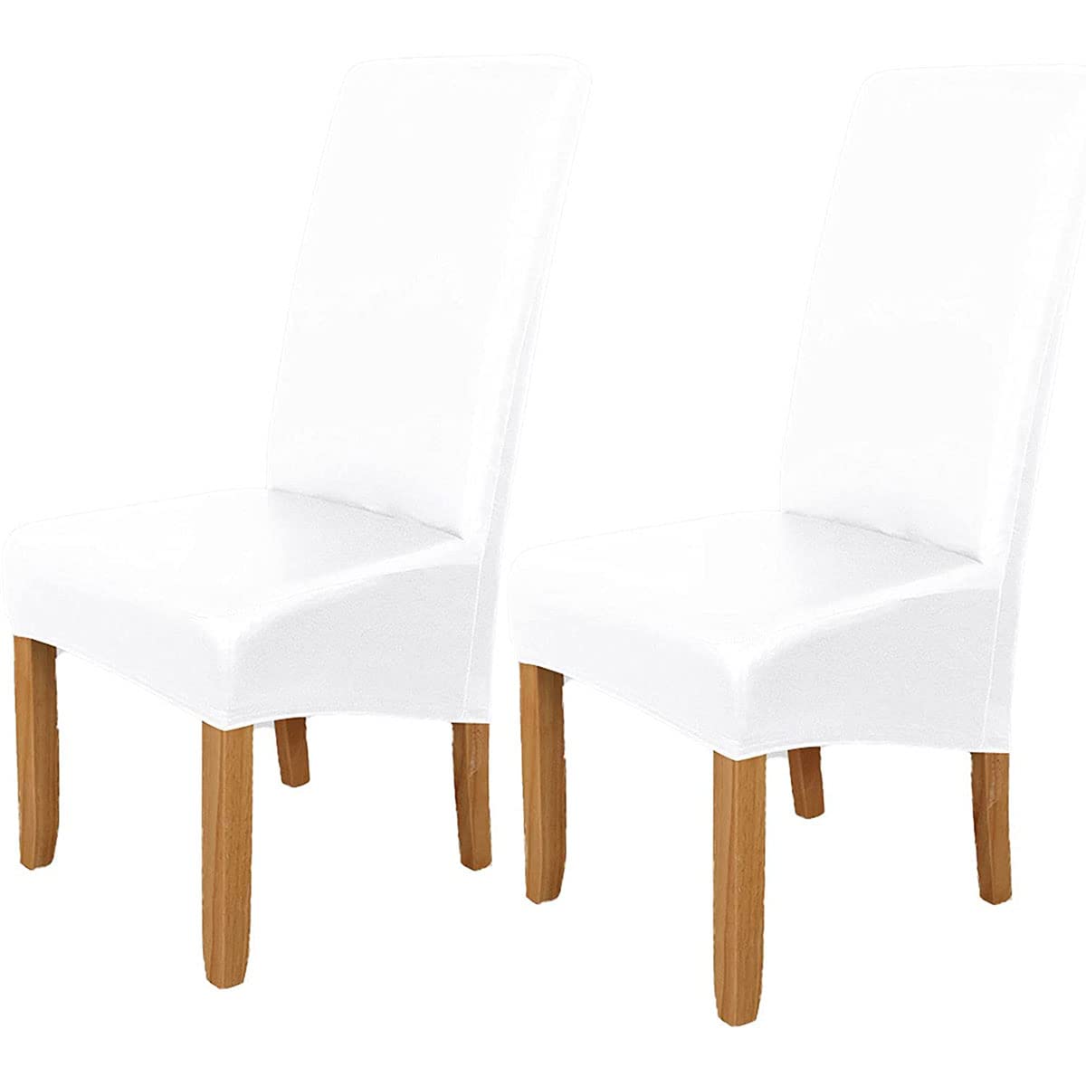 Housses de chaise imperméables et extensibles blanches en lot de 4