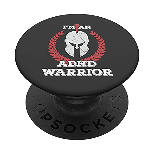 I'm an ADHD Warrior Attention Deficit Hyperactivity Disorder PopSockets PopGrip Intercambiable
