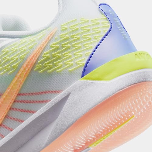 Sabrina 2 SE Grade School Lifestyle Shoes (White/Lemon Twist/Apricot Agate) (HF1188-100, Green/White)3