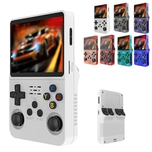 Keyboy Game Console, 2024new Portable Retro Video Game Console,Handheld Game Console, Retro Handheld Game Console Built in 20000+ Games (White, 64G)