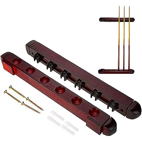 Estante para Tacos de Billar de Madera (6 Tacos) Cover