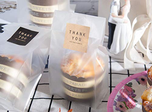 60 Stück Kekstüte durchscheinendes Cellophan