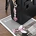 2pcs Cute Keychains, 2 Styles Fashion Dainty Pink Star Heart Keychains Funny Y2K Phone Charms Suitable for Women