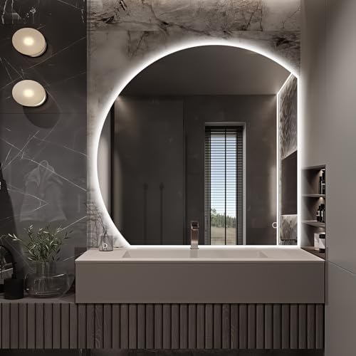 Niccy �n�[�t���[�� LED�~���[ �o�X���[���p 32�C���` �o�b�N���C�g + �t�����g���C�g�t���Z�~���E���h ���C�N�A�b�v�~���[ �Ǘp �܂�~�� �����\ 3�F �������[�@�\ ��U�h�~ �X�}�[�g�o�j�e�B�~���[