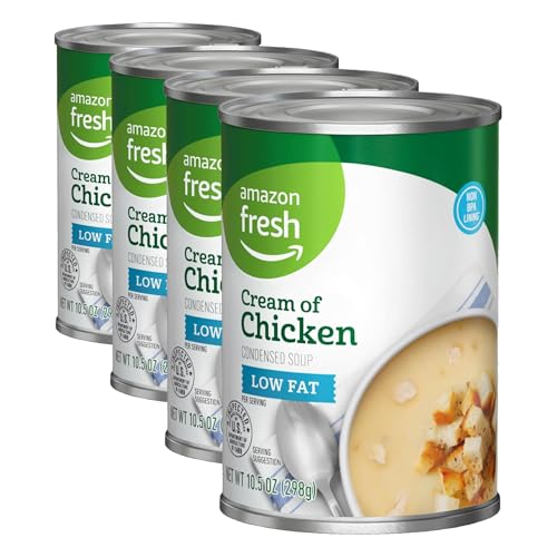 Amazon Condensed Low Fat Cream of Chicken Soup, 10.5oz, 4 cans