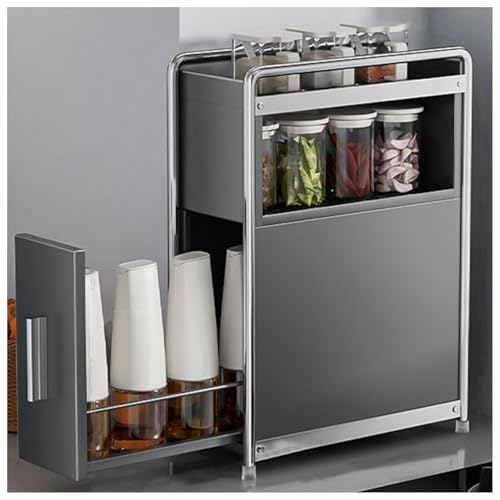 Organizador de especias para despensa de cocina, encimera, soporte de almacenamiento de especias, estante de condimentos, organizador de gabinete de despensa de cocina, organizador de gabinete de