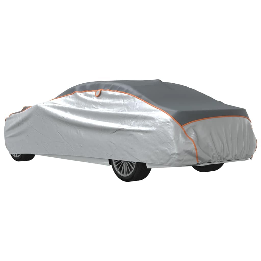 vidaXL Funda Completa Coche Sedan protección al Granizo XXL Gris/Plata, Funda de Coche, Funda de Coche para Exterior, Funda de Coche Impermeable