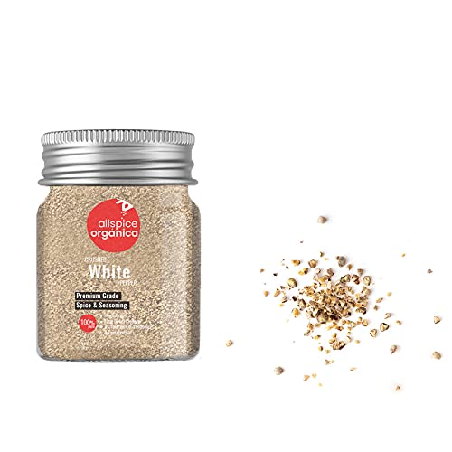 allspice organica - Crushed White Pepper/Golmuruch/Milagu(Medium Ground) - 50 gm