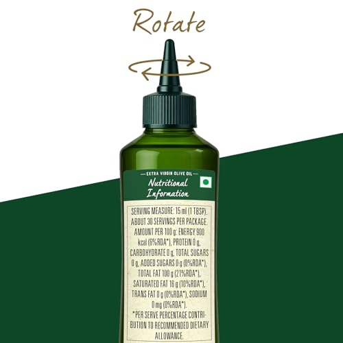 Image of Bertolli Dress & Drizz Extra Virgin Olive Oil 460ml | Easy Squeeze & Dosage Control | Cold Extracted for Rich & Bold Taste | World's No. 1 Olive Oil Brand