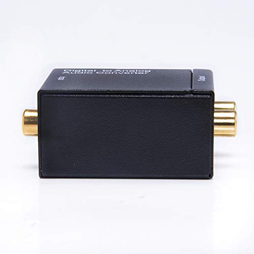 Kit Conversor Óptico Coaxial Digital + Cabo Óptico Smart Tv