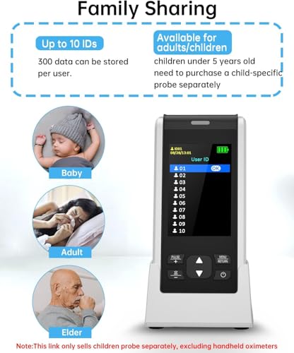 Sonden Infants 78.74in- 200CM Kompatibel mit Handpulsoximeter Modell JKS50F