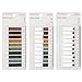 Segnapagina Adesivi,Piccolo Segnalibri Adesivi,Nota Scrivibile Etichette,Sticky Notes Trasparenti Colorati,Pagina Marcatore Segnalibri,Linguette Adesive,600 Pezzi,10 Colori (Colore Scuro)