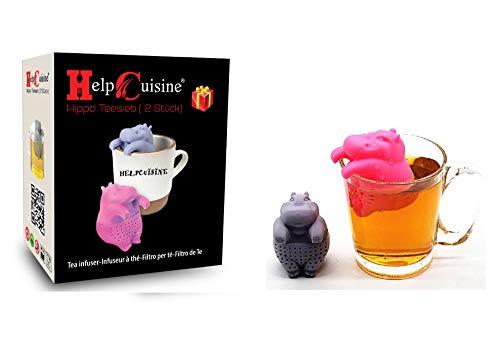 Koziol 3236671 Colino Da Tè Miaou - Filtro Per Tazza A Forma Di Gatto, In Plastica Biocircolare, Lavabile In Lavastoviglie, Colore Blu