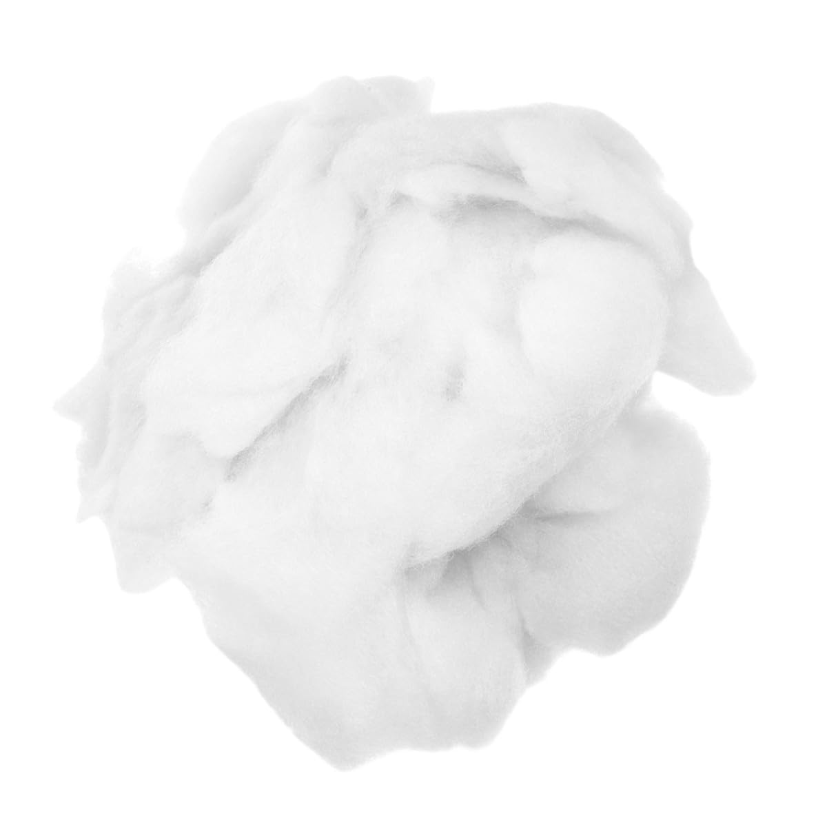 Relleno de Fibra de Poliéster para Peluches 125g, White