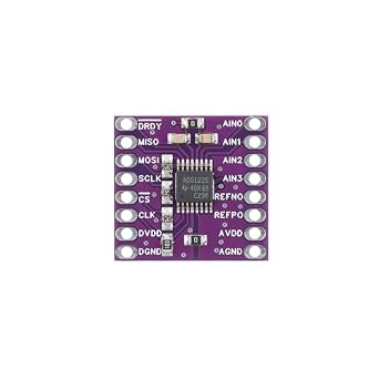 ADS1220 24-bit 4-Channel SPI ADC Module Low-Power Precision Sensor Interface