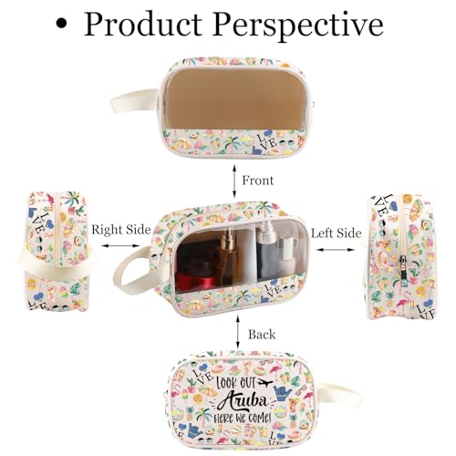 JNIAP Aruba Makeup Bag Aruba Trip Gifts Aruba Vocation Gifts Aruba Travel Bag Aruba Souvenir Aruba Toiletry Bag (Out Aruba cmb)3