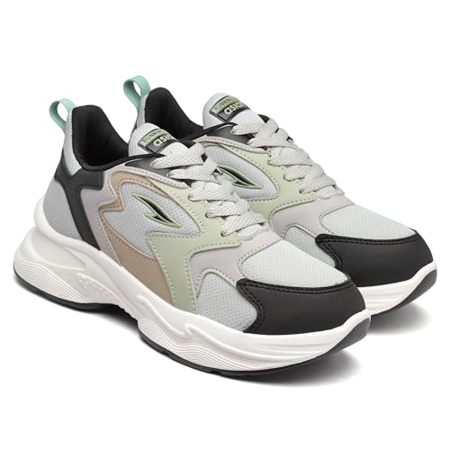 Image of ASIAN Aroma-02 Women's Chunky Sneakers | Lightweight Memory Foam Cushioning | Breathable Mesh Upper | Stylish Thick-Sole Casual Shoes