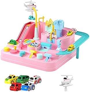 Augneveres Race Tracks for Boys Car Adventure Toys for 3 4 Year Old Boys Girls, City Rescue Preschool Educational Toy Car Playsets Engineering Toy Vehicles Preschool Best Gift for Kids Age 3