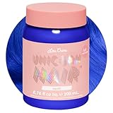 Lime Crime Unicorn Hair Dye Full Coverage, Mystic (Electric Blue) - Vegan and Cruelty Free Semi-Permanent Hair Color Conditions & Moisturizes - Temporary Blue Hair Dye With Sugary Citrus Vanilla Scent