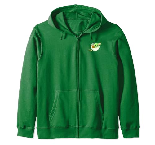 Sweat Grogu Flying Pod Race Zip Hoodie Star Wars, le cadeau idéal pour fan