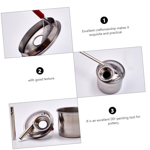 Atomiseur de glaçage en acier inoxydable 3 pièces Gadpiparty pour poterie