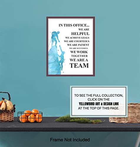 Yellowbird Art & Design Motivational Office Decor, Inspirational Quote – 8X10 Teamwork Poster For Hr, Team Leader, Manager, Boss thumb #6