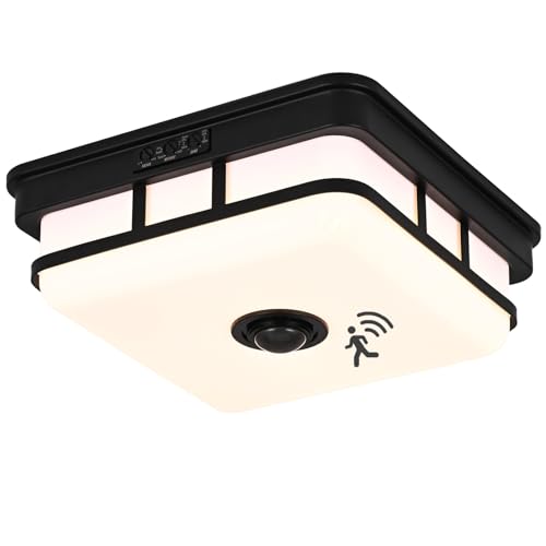 Smart Outdoor Lighting With Dusk to Dawn Sensor Price Guide and Reviews odorpower 13.5W LED Motion Sensor Outdoor Ceiling Light, 11