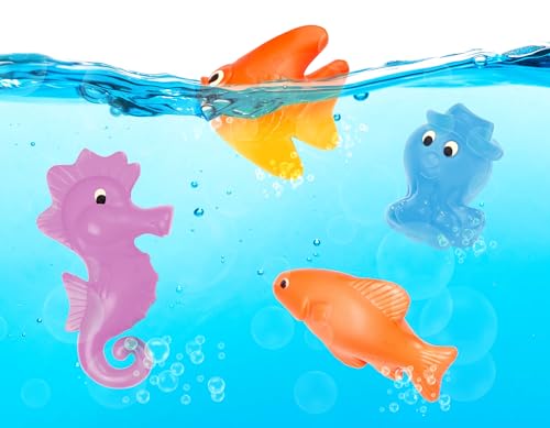 B. toys – Little Fisher's Kit Magnetic Fishing Playset – 2 Rods & 8 Color – Changing Sea Animals for Pool, Tub Play – Educational Toddler Toys for Hand – Eye Coordination – 3+ Years by B. toys - Image 8