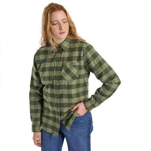 Veste lifestyle verte Burton femme en flanelle taille S