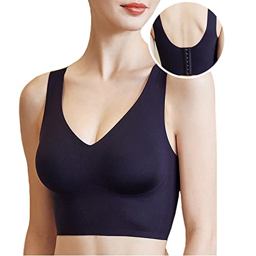 LJXWRF Filifit Full Uplift Seamless Bra, Sculpting Uplift Bra, Women Deep Cup Bra Hide Back Fat Bra with Shapewear (M, Black)