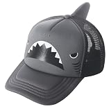 Omenex Toddler Kids Baseball Hat, Adjustable Breathable Sun Protection Moisture-Wicking,3D Design Animal Baseball Cap Kids Hats Boys and Girls Toddler Mesh Cap Shark