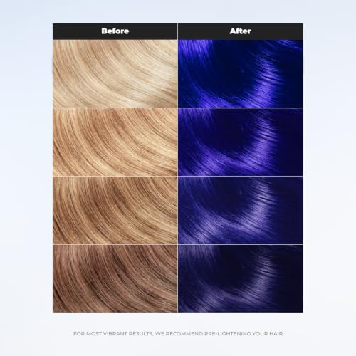 Image of XMONDO Color Sapphire Depositing Mask, Blue Hair Dye, 8 Fl Oz | Semi-Permanent, Infused with Bond Booster & Hyaluronic Acid for Nourishment, Revitalization & Repair, Vegan Formula