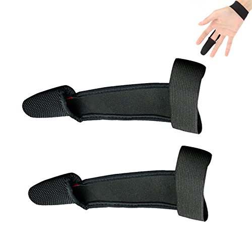 Futaba Non Slip Single Finger Protector Glove for Fishing - Pack of 2 - Black 1