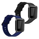 kwmobile Pulsera Compatible con Huami Amazfit Bip S/Bip S Lite Correa - 2X Correas de Silicona Flexi...