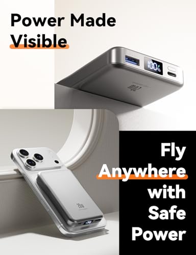 Image of Magnetic Portable Charger 10000mAh, Fast Charging MagSafe Battery Pack