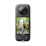 Insta360 X3 48MP 1/2" Action Camera 360° Waterproof Action Camera with 48MP Sensors, 5.7K 360° Active HDR Video, 72MP 360° Photos, 4K Single Lens, Stabilization, 2.29" Touch Screen with Sticker Kit