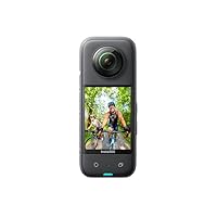 Insta360 X3, Action cam a 360° impermeabile con adesivi, sensore da 1/2', 360° 5.7K, foto a...