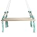 Bodhi2000 Étagère en Bois Style Nordique avec Perles et décorations suspendues Vert Menthe