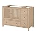 Alaterre Furniture Lucca Bathroom Vanity - Freestanding Cabinet Without Sink - 48 Inch Wood Bathroom Vanity with Large Bottom Drawer, 3 Small Drawers, and Soft-Close Doors (Natural)