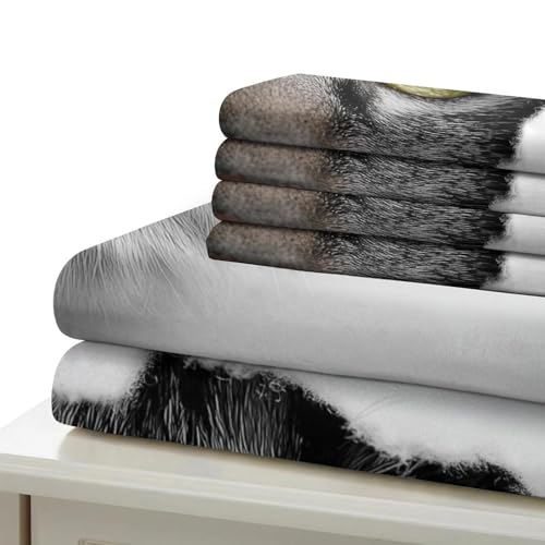 Parure de lit chat 3D microfibre de qualité supérieure king size ultra douce - 6