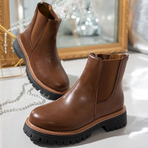 Bottes courtes style britannique au design décontracté d'automne - 3