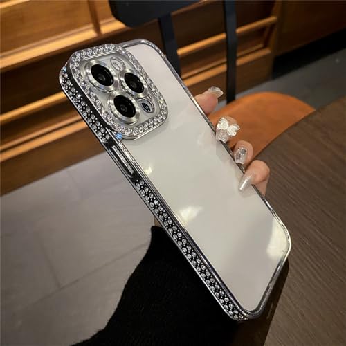Coque diamant iPhone 13 14 15 Pro Max style au quotidien