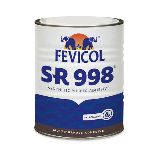 Image of Fevicol SR 998, 5 Litre | Best for Rubber, Fabric & Leather Furniture, Plywood, Lamination, Packaging, Crafts, DIY, Metal & Wood Bonding, Water & Heat Resistant, Fast Setting, Strong Durable Bond