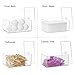 zoocatia Farmhouse Laundry Dryer Sheet Holder Clear Detergent Pods Container Dryer Balls Dispenser with Lid, Organization and Storage Box for Laundry Room, Bedroom, Desk