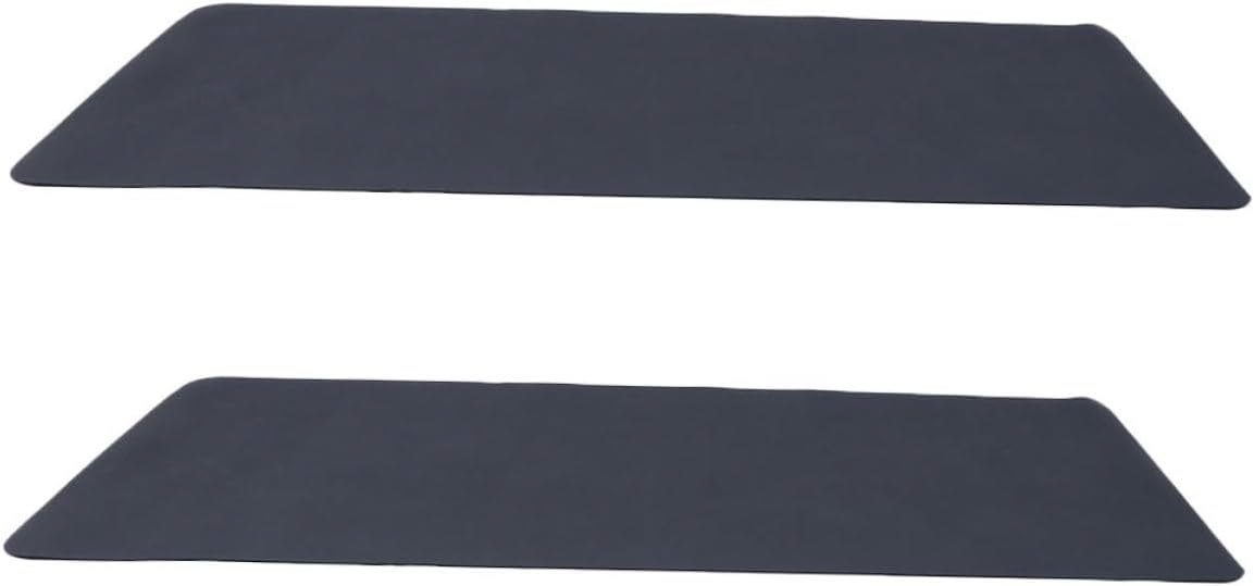 TOYANDONA 2pcs Thick Exercise Mat for Treadmill and Exercise Bike Antislip Workout Pad with Noise Reduction Mat for Carpet Gym Kitchen Picnic