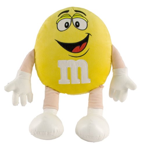 M&M Character Medium Plush, Yellow