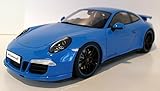  Porsche 911 (991) Carrera 4S, blau, RHD, Modellauto, Fertigmodell, GT Spirit 1:18