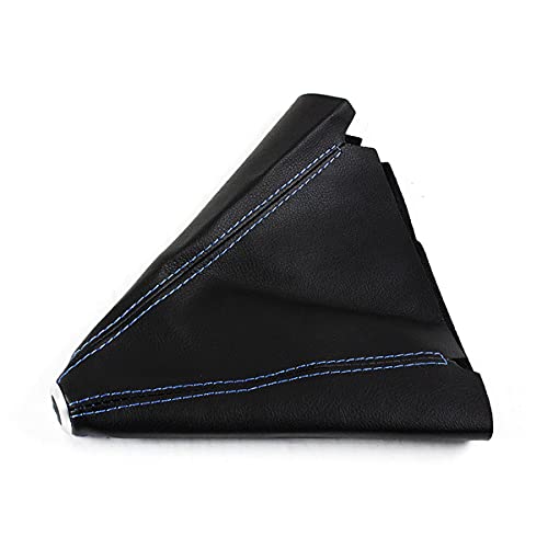 Cuztom Tuning Universal Black PVC Leather Manual Shift Shifter Boot Cover (Blue Stitching)